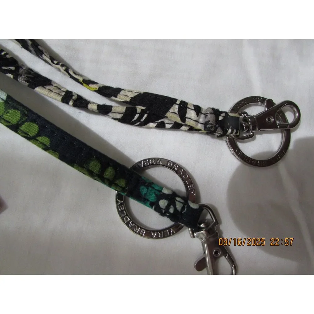 Vera Bradley set of 3 lanyards and a cord keeper new with tags, gently used keys - Picture 4 of 4